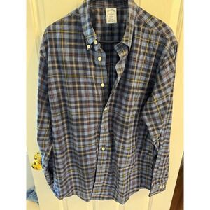 Brooks Brothers Regent Plaid Button Down Long Sleeve Shirt